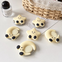 可爱硅胶星星磁吸气囊手机支架可拆卸懒人便携桌面追剧手机壳配件