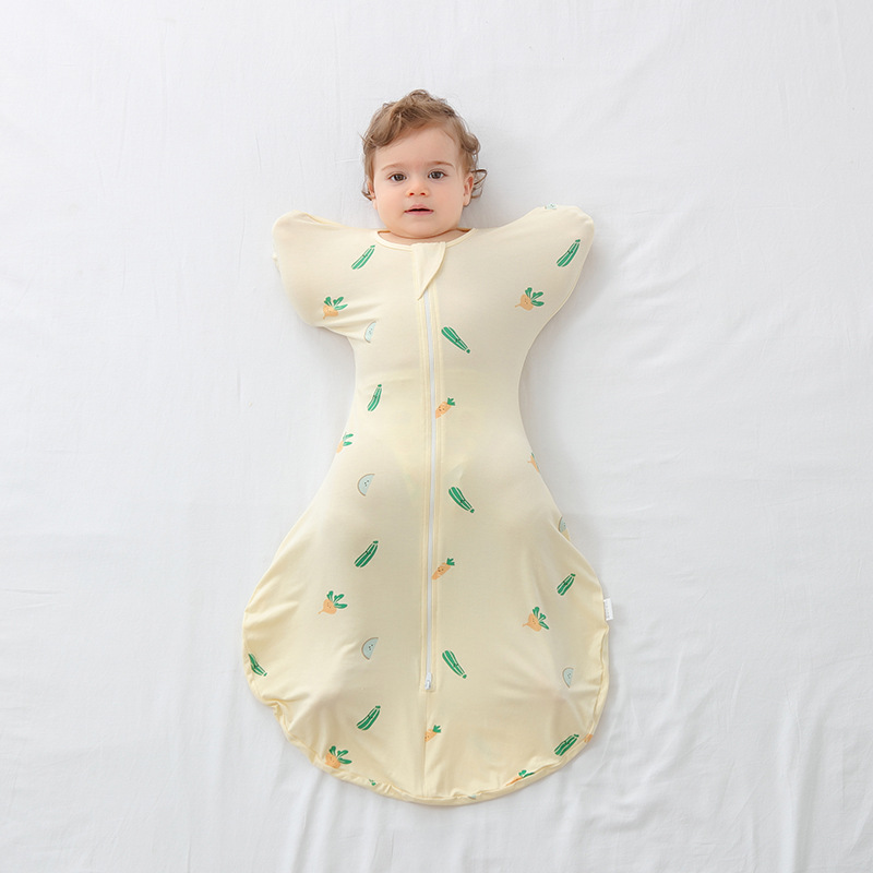 Newborn baby sleeping bag baby quilt spring bamboo fiber swaddling newborn baby package single delivery room package blanket