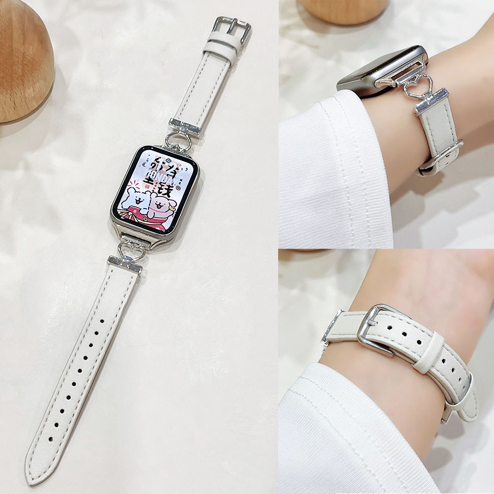 For Xiaomi 9pro Bracelet 8PRO Watch Strap Heart Ring Light Luxury High Sense Girl's Wristband Leather Wristband Watch Strap