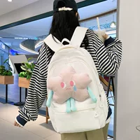 Новый девчачий рюкзак со звездами, студенческий плюшевый милый рюкзак, свежий и сладкий рюкзак для учащихся средней школы
