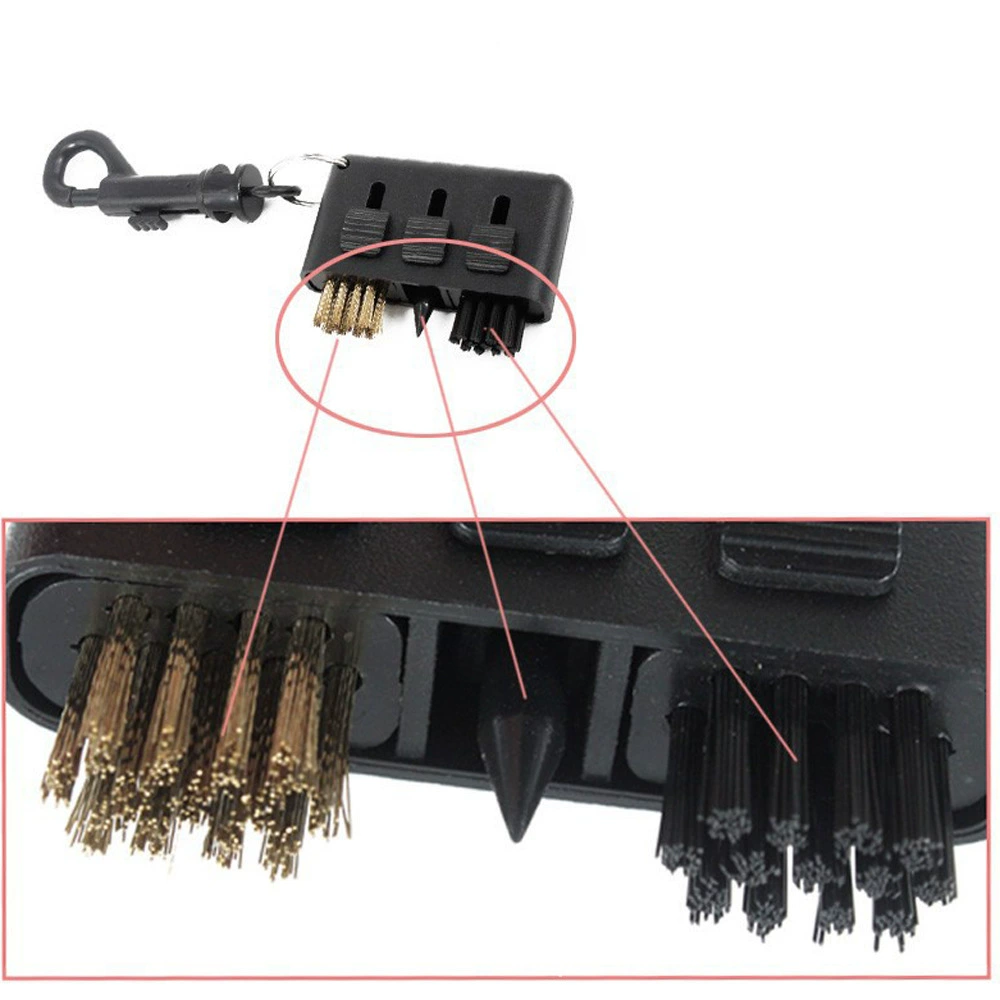 Brush, hygienic copper keychain