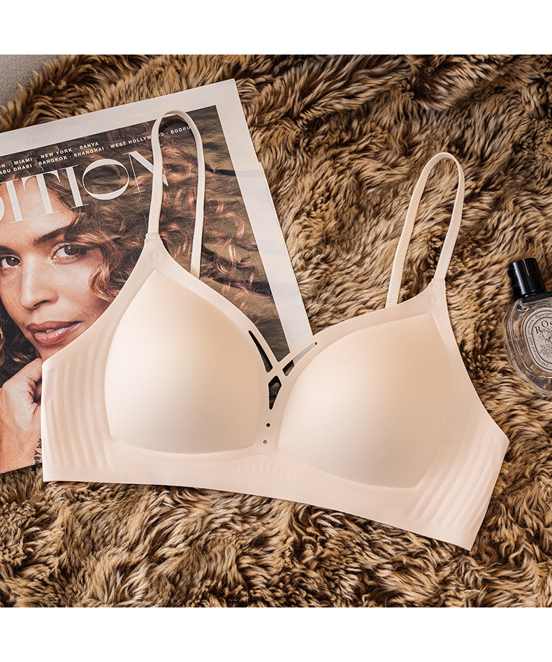 Venta directa de fábrica comercio electrónico transfronterizo Sudeste de Asia Vietnam Tailandia damas sin costuras sujetador de recogida lateral cómodo