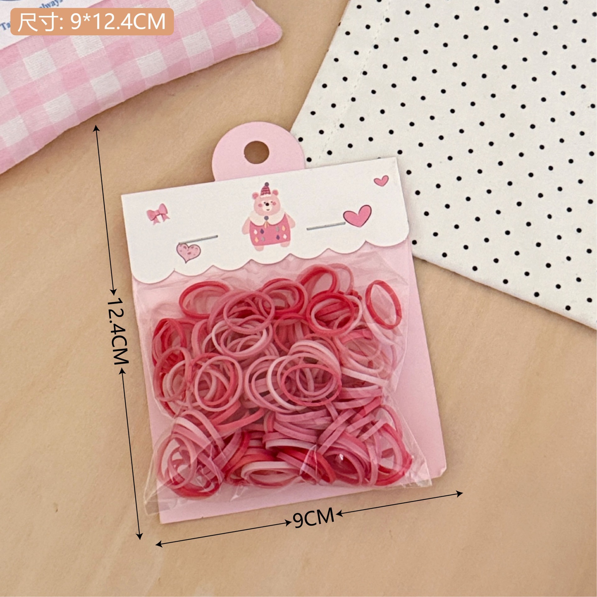 Ligas para Cabello Desechables Infantil en Caja de Plástico y Resina para Niños