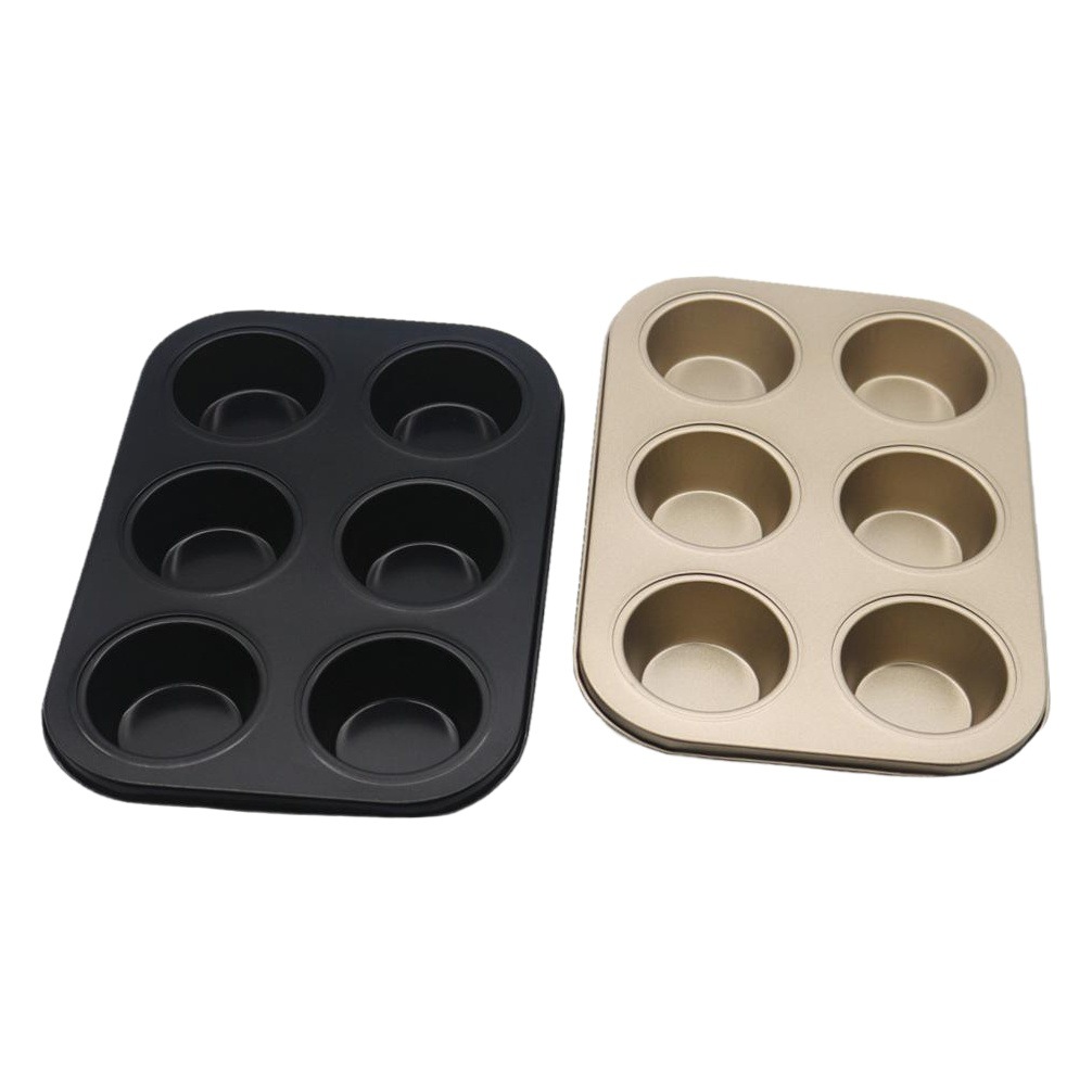 Molde para pasteles de 4/6/12 cavidades, molde para tartas de huevo de seis orificios, bandeja para hornear muffins, molde para hornear en horno doméstico, de fabricante cuidadosamente seleccionado.