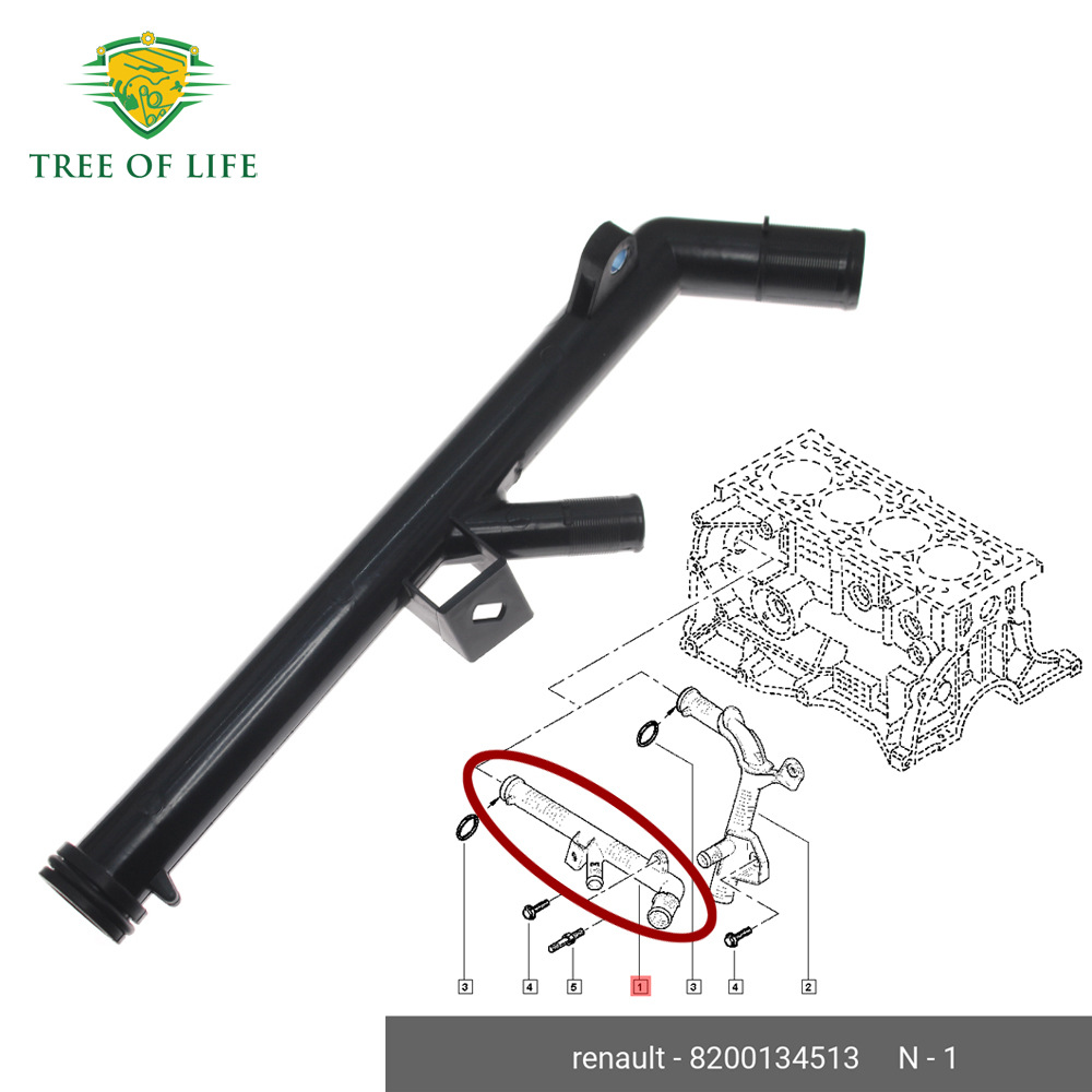 8200134513, 8200035903, 7700101229 para tubos de refrigerante del motor Renault