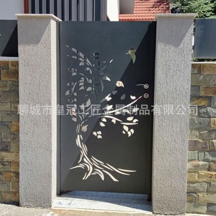 CNC Outdoor Metal Doors Laser Cutting Garden Decorative Doors Source Manufacturers Villa Hollow Carved Doors