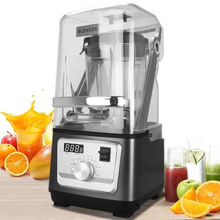 外贸跨境出口静音搅拌机多功能大功率碎冰机商用破壁机blender