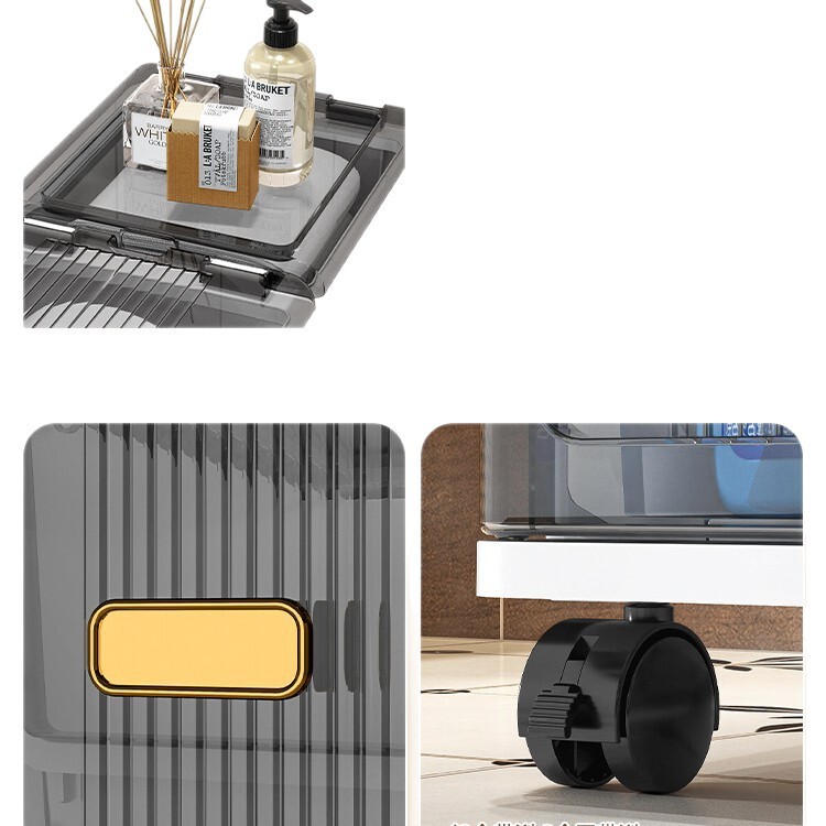 浴室隙間収納キャビネット引き出し式トイレ狭い隙間収納キャビネットプラスチック浴室隙間収納ラックサイドキャビネット|undefined