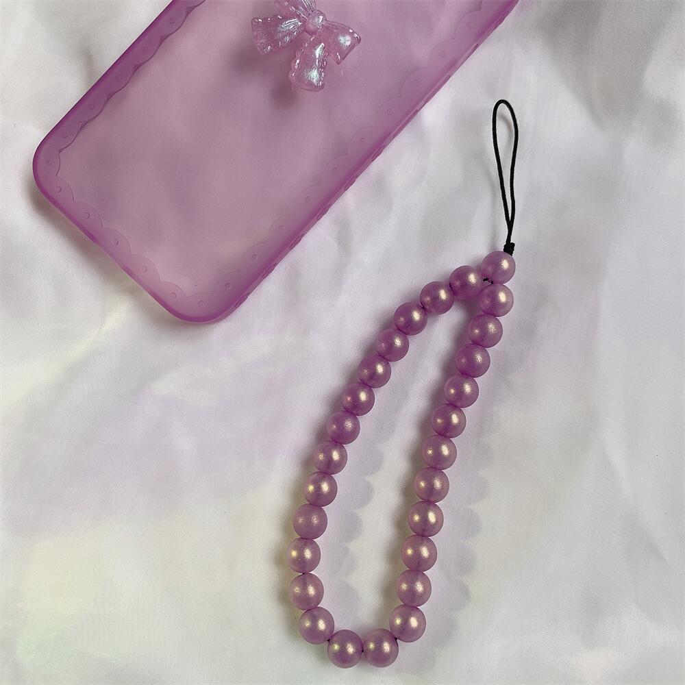 NX 다채로운 라운드 구슬 로프 퍼플