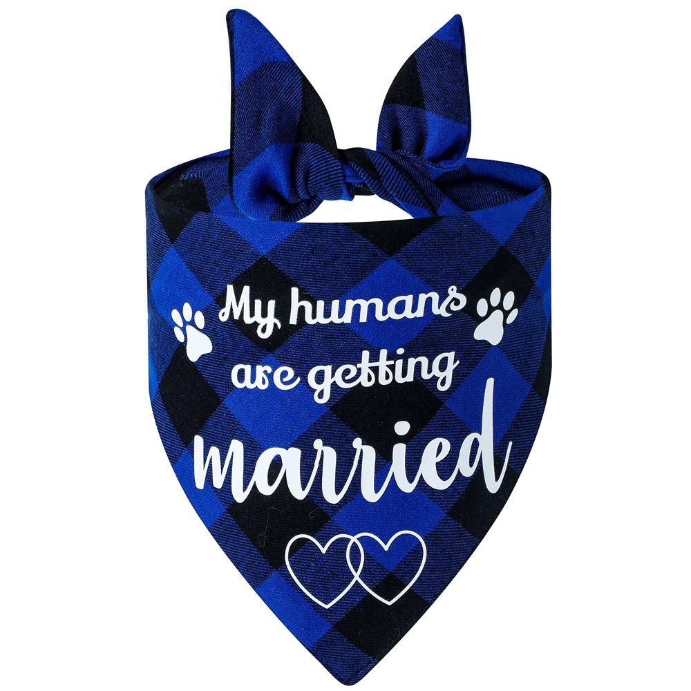 Suministro directo de fábrica en stock algodón transfronterizo mascota perro bufanda boda toalla triángulo saliva toalla impresión al por mayor