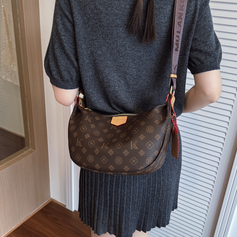 Modische Dumpling Umhängetasche Blumen Retro Schultertasche Damen_voghion.com