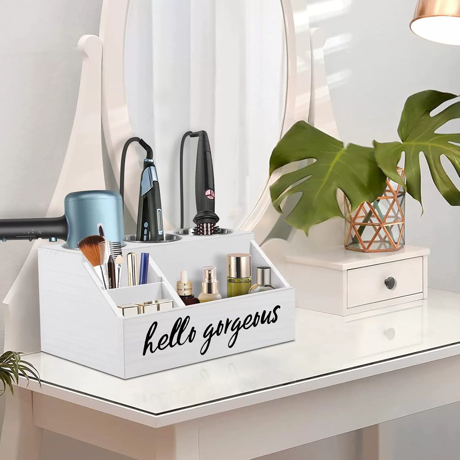 Деревянная бытовая полка для хранения из старого цветного дерева, коробка для хранения, держатель для фена, полка для ванной, сортировочная коробка