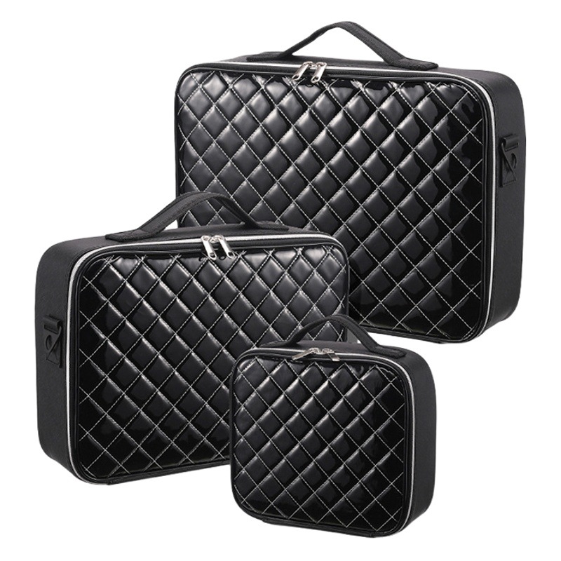 Bolso cosmético femenino portátil de gran capacidad Corea del Sur neto rojo Ins con el estilo pequeño maquillaje diseñador cosméticos caja de almacenamiento