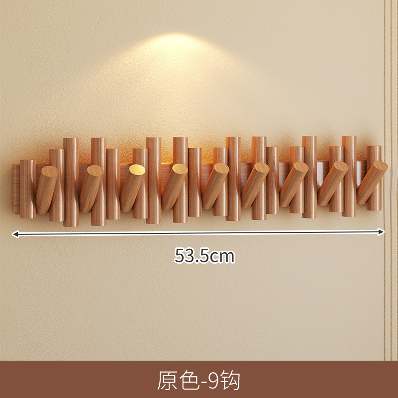 Gancho de ropa de madera sólida puerta colgante de ropa colgante de puerta de entrada puerta de entrada llave de pared gancho de ropa gancho de pared piano