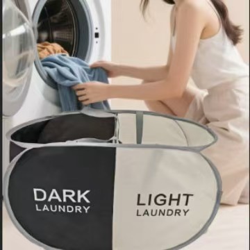 Printed Classification Dirty Laundry Basket Storage Basket Oxford Cloth Compartmentalized Toy Storage Basket Foldable Laundry Basket Dirty Laundry Storage