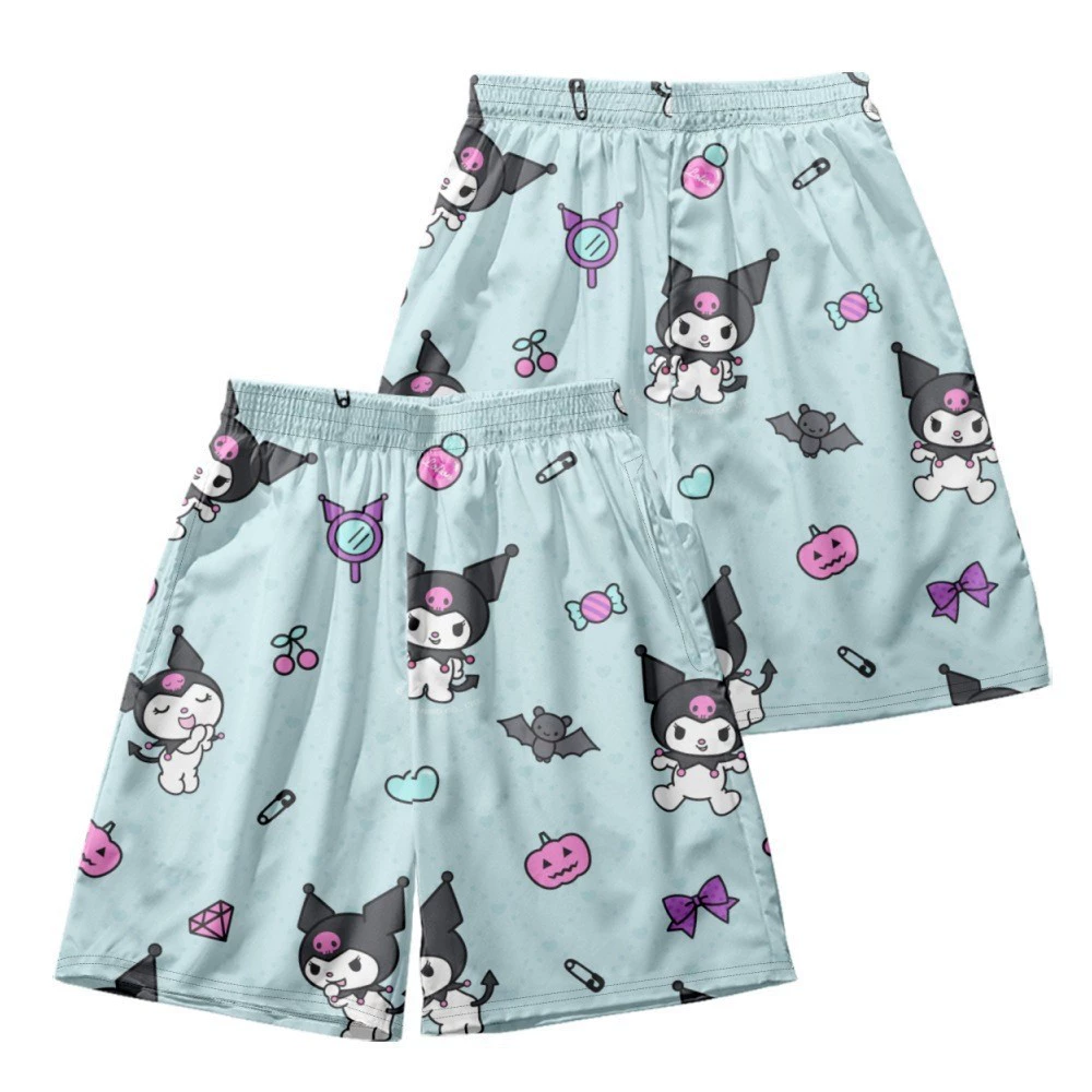 Sanrio, спортивные быстросохнущие шорты, пляжные штаны, 3D, свободный крой