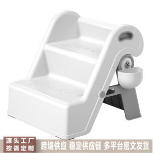 Children's Footstool Baby Footstool Handwashing Step Non-Slip Standing Stool Kidsren's Foldableable Stair-Type Footstool