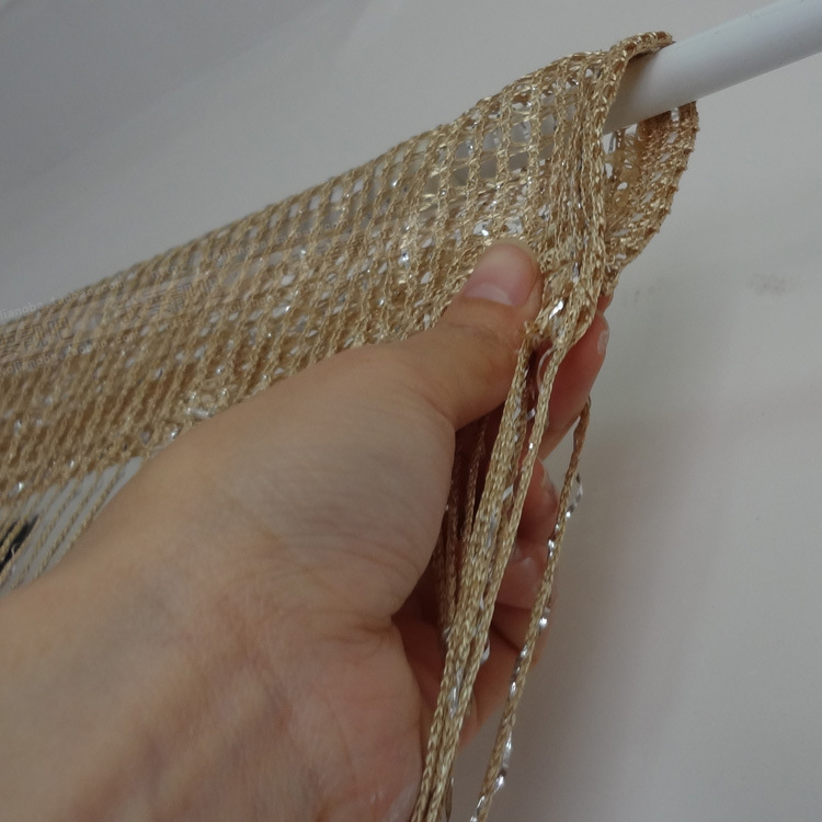 Silver thread curtain encrypted wedding ceiling curtain living room porch hanging curtain decorative door curtain tassel curtain partition curtain