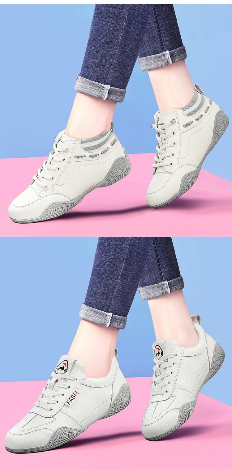 Giày sneaker nữ da thật đục lỗ thoáng khí đế bệt — B5-05=giá trị thông số Kd, (cài 2), Mễ Lam 1061 (kiểu chạm rỗng mùa hè), Nâu gạo 58.380 (kiểu xuân thu), Gạo xám 58.380 (kiểu xuân thu) chi tiết 7