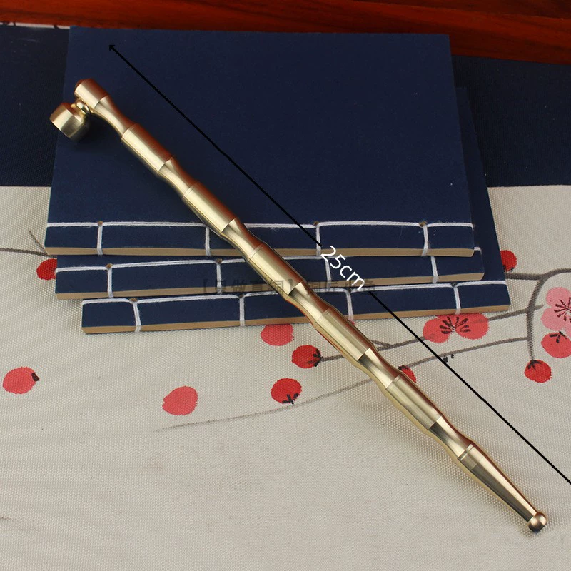 Цельномедная трубка с удлиненным стержнем, чистая медь с фильтрующим сердечником, винтажный предмет для сухого и влажного курения, съемный для чистки.