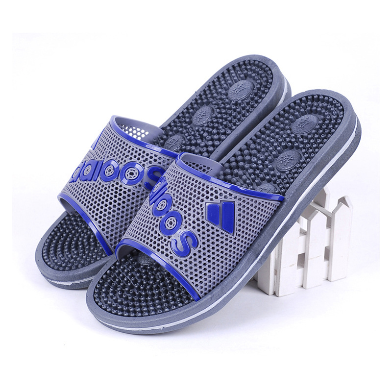 按摩拖鞋男士穴位足疗鞋女夏凉38小号脚39岁防滑浴室家用老人