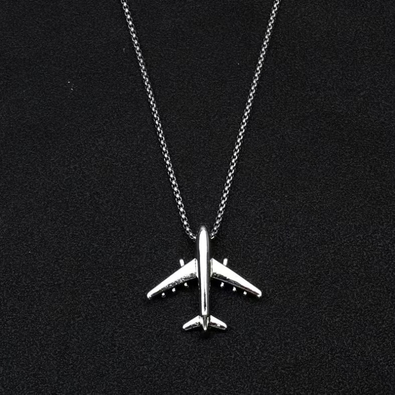 Wedding Occasion Simple Style Airplane Alloy Plating Unisex Necklace 1 Piece