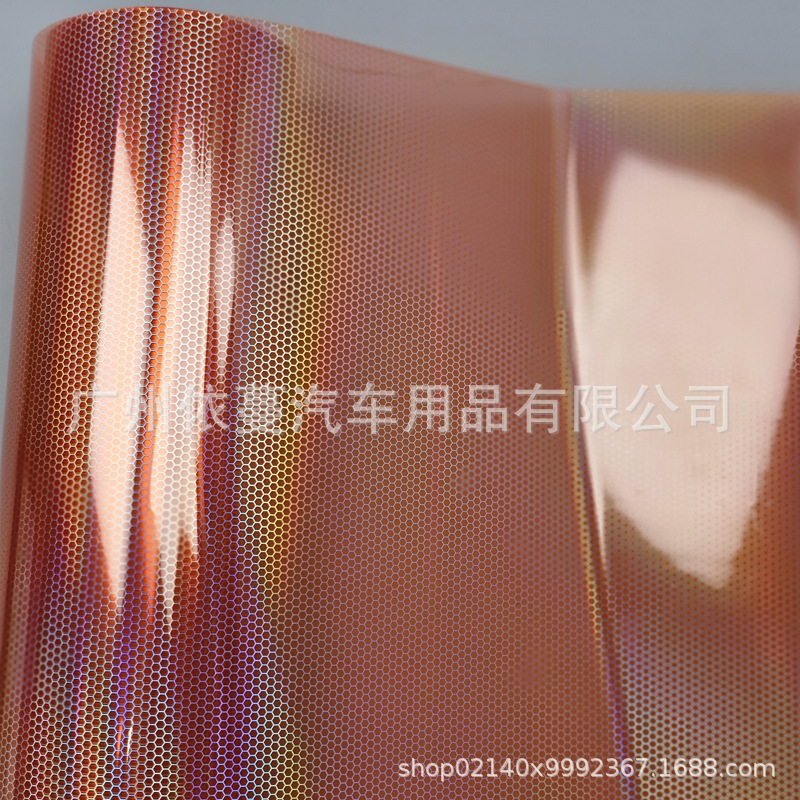 Car Color Changing Film 6D Honeycomb Diamond Light Film Colorful Color Changing Taillight Color Changing Film Laser Headlight Film Sticker