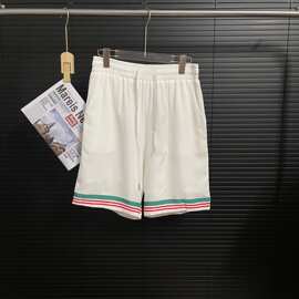 潮牌欧货 Ca夏季短裤3D数码印花男女同款沙滩裤带内里网透气