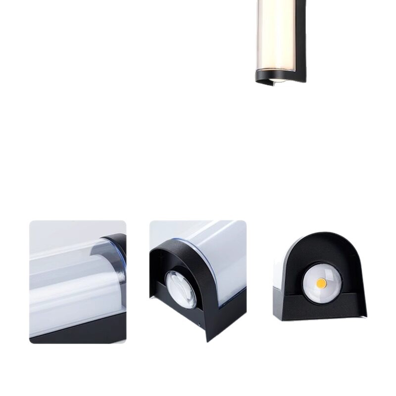 LED moderno y simple lámpara de pared impermeable lámpara de patio exterior lámpara de balcón de doble cabeza hotel pasillo sala de estar escalera lámpara de pared