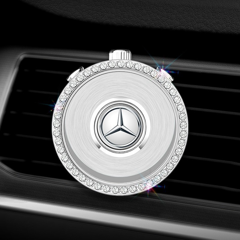 실버 다이아몬드 장식 송풍구 클립 (박스 포장) [다른 차종 문의] 기본 벤츠