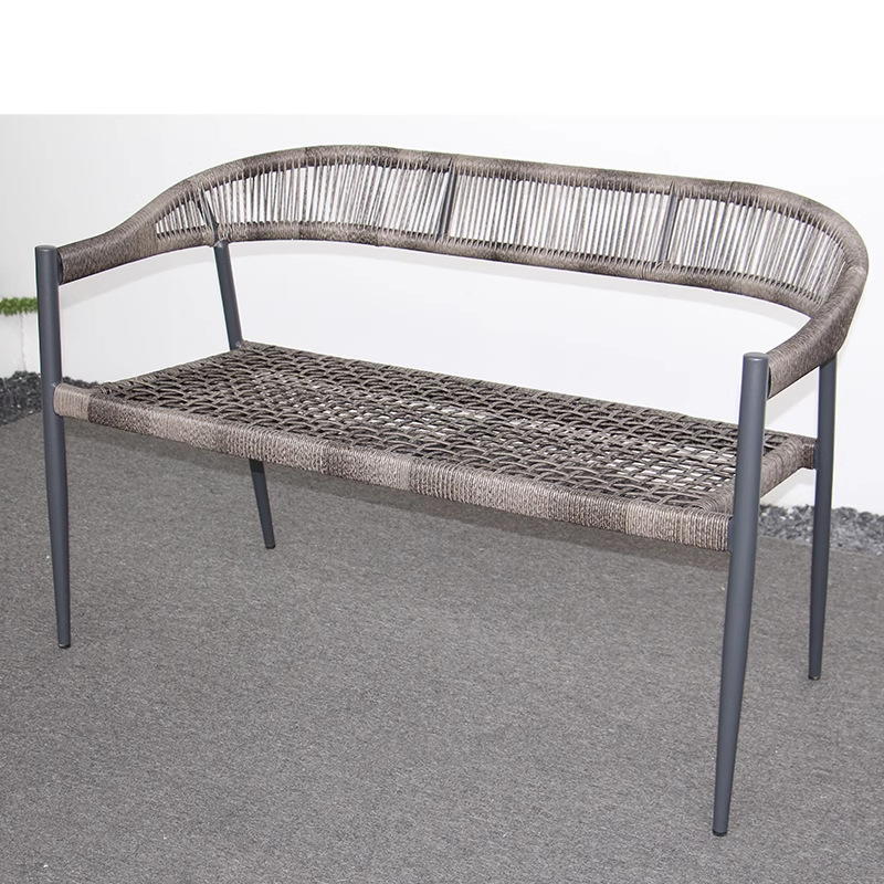 Sillas al aire libre nórdicas patio al aire libre villa silla de jardín silla de relajación silla de comedor de aluminio de caña