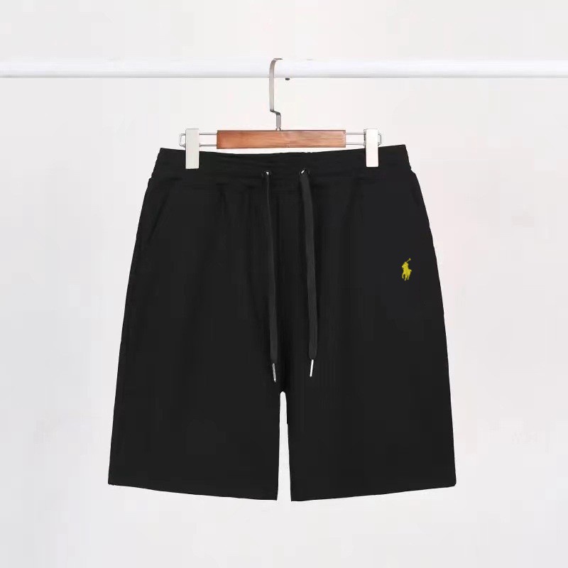 코튼 반바지 블랙 골드 말