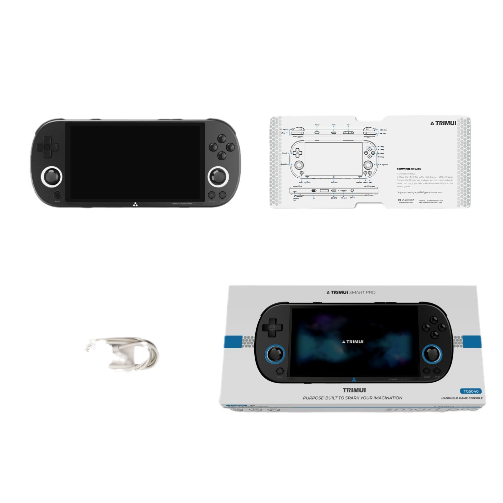 Comercio exterior transfronterizo TRIMUI SMART PRO consola de juegos de mano nueva computadora de mano de código abierto retro nostálgico portátil