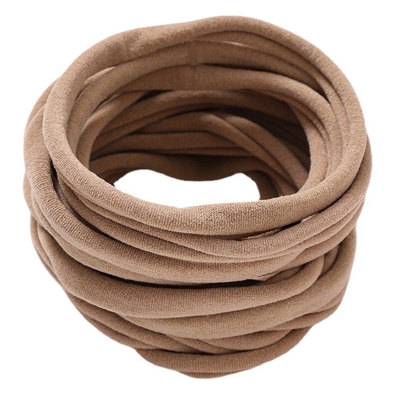 Anillo de pelo para niños europeos y americanos transfronterizos ins accesorios para el cabello de bebé sin costuras cuerda de pelo elástica de nylon suave accesorios de diadema de bebé