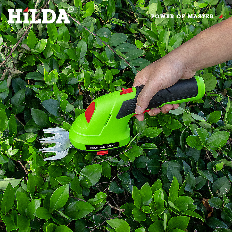 Cortasetos Eléctrico Inalámbrico de Mano para Jardinería y Hogar