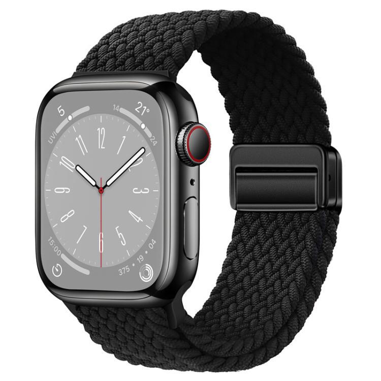 xDfind para reloj de Apple absorción incorporada de retorno de nylon correa trenzada 38 - 49mm universal