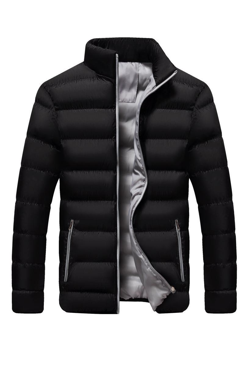 Comercio exterior pedido original otoño e invierno ropa acolchada deportiva gruesa cardigan de cuello alto para hombre chaqueta acolchada al aire libre chaqueta casual ropa de algodón cálido lote