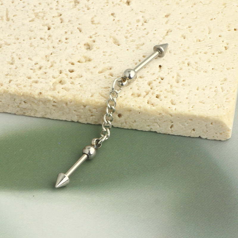 Amazon Cross-Border Pearl Ear Chain Five-Pointed Star Ear Bone Stud Fashion Jewelry Wholesale - Stainless Steel detail image 13