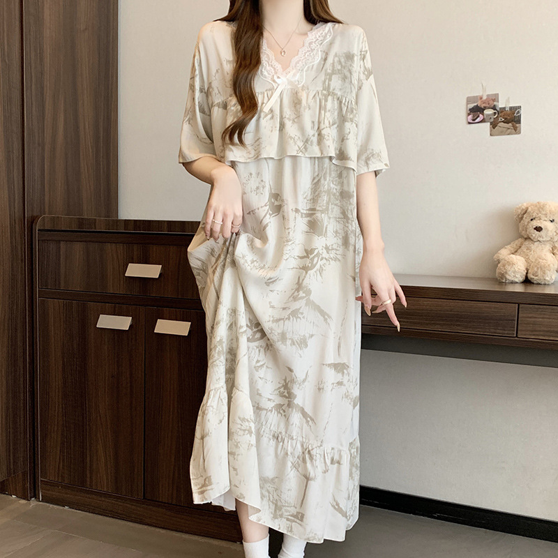 HDF 5290 스커트-카멜 연잎