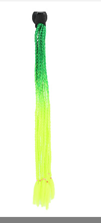 Casco de Motocicleta con Decoración de Peluca Colorida, Trenzas, Doble Cola de Caballo, Estilo Motero, con Ventosa, 60 cm