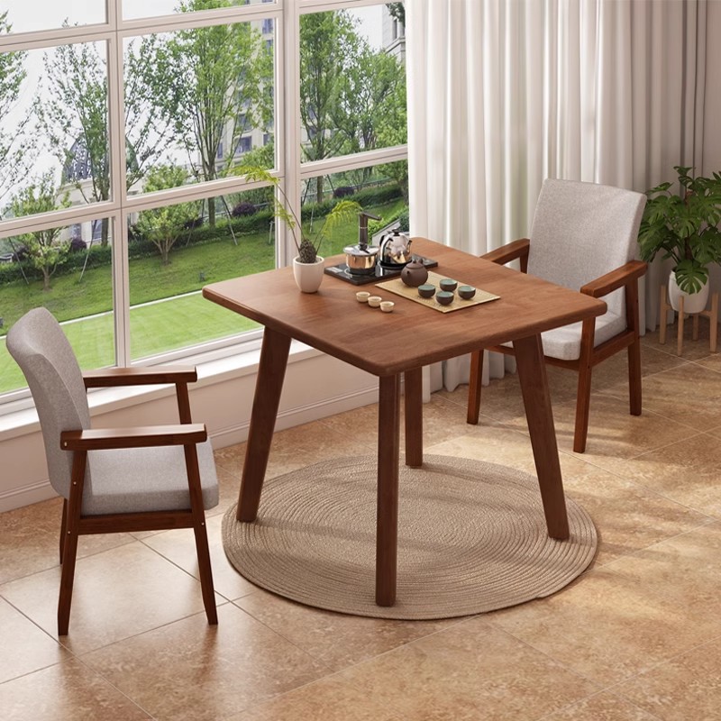 Nueva mesa de té china, mesa de comedor, balcón, mesa de té pequeña, mesa de café para el hogar, simple y moderna, combinación de mesa y silla de ocio de negociación