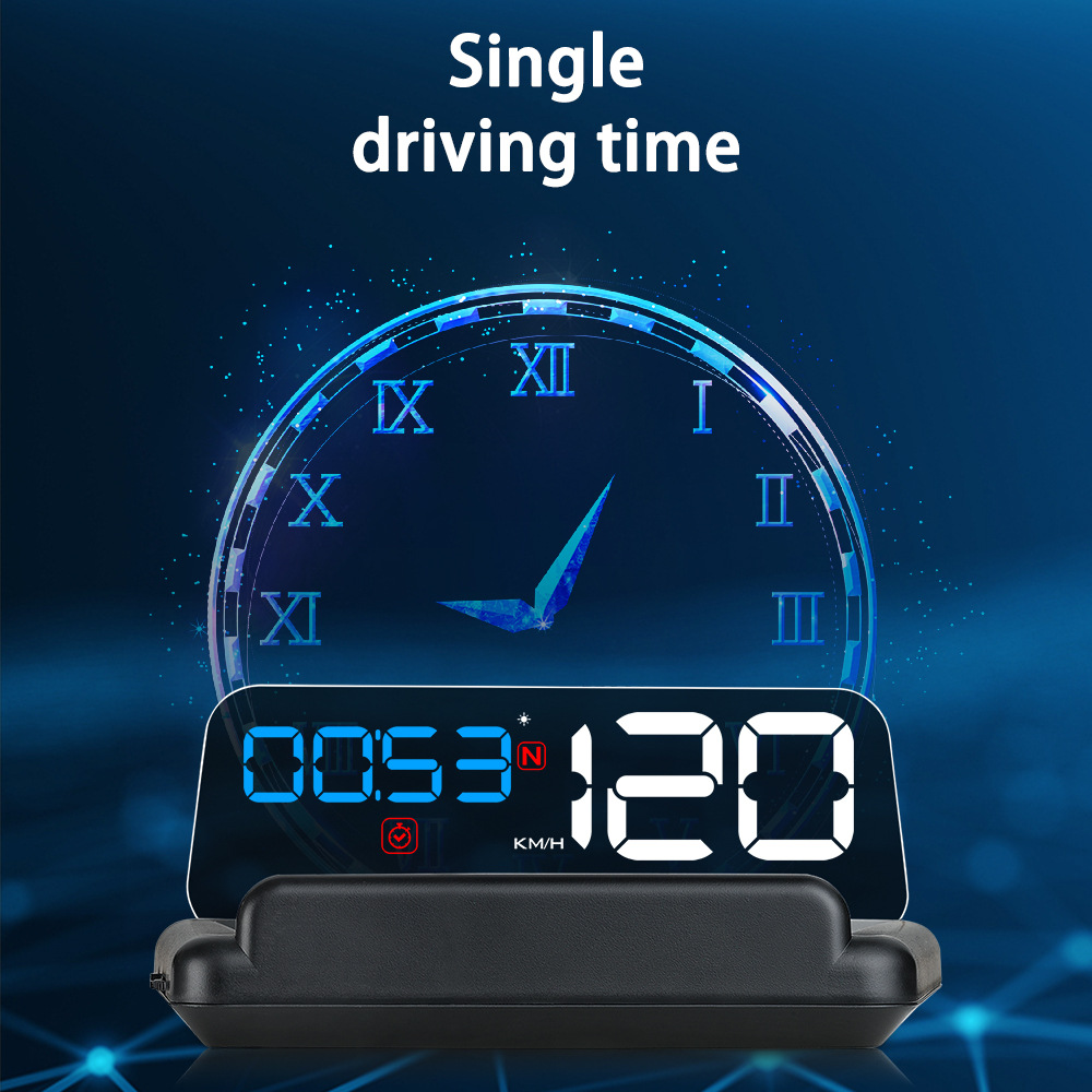 Hud Head-Up Display High-Definition Gps Speedometer Projection Car-Mounted Hud Speedometer Kmh/Mph Cross-Border Exclusive Supply