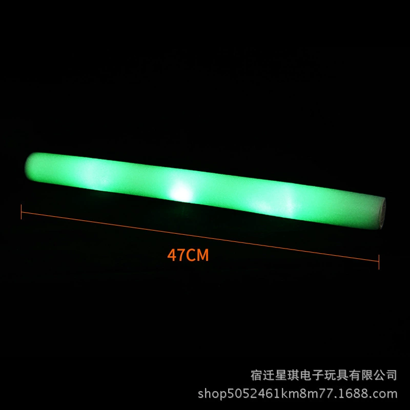 Sponge colorful flashing light stick from foam