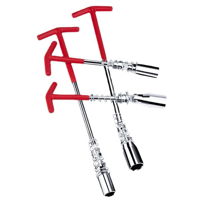 T型火花塞套筒扳手 汽车火花塞套筒拆卸安装万向节火花塞扳手