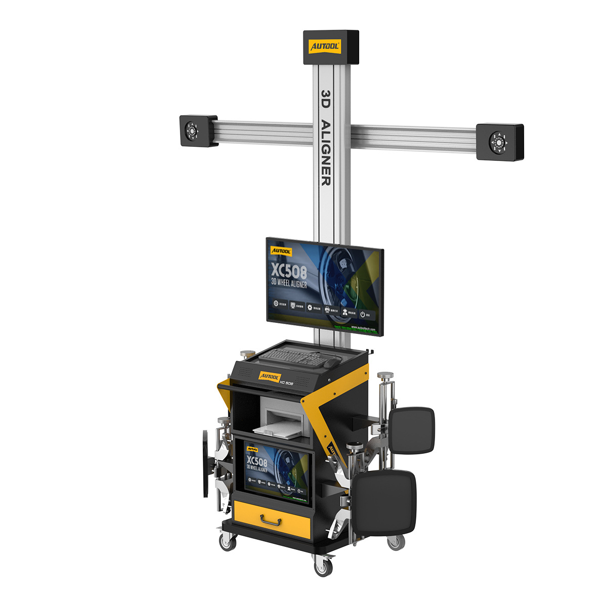 Alineadora de Cuatro Ruedas 3D para Automóvil XC508 para Mantenimiento de Neumáticos
