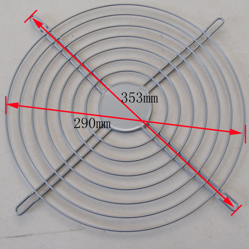 3号轴流风机300网罩防尘网金属铁丝网防护网外径355mm圆直径290mm