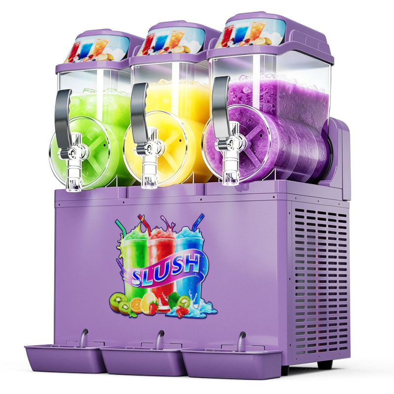 Máquina de Granizados Comercial de un Cilindro, Dos Cilindros, Tres Cilindros, Máquina para Derretir Nieve, Máquina de Smoothies, Máquina de Jugos, Máquina de Bebidas Frías, Máquina de Granizados