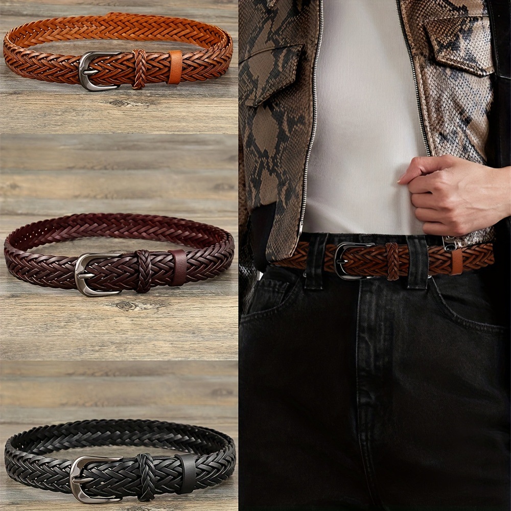 Retro woven durable classic belt handmade