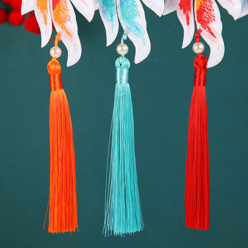 Ancient style koi embroidery sachet pendant, creative tassel car pendant gift, ethnic style Hanfu sachet accessories