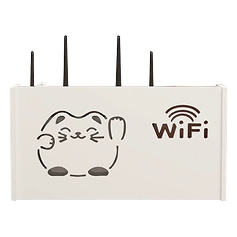 Маршрутизатор без перфорации Ящик для хранения Настенный телевизор-приставка Стеллаж для хранения дома Гостиная Wi-Fi Укрытие